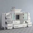 thumbnail image 3 of Vanity Art VA3130-96W 96 in. Double Sink Bathroom Vanity Set, White, 3 of 5
