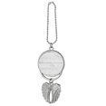 thumbnail image 1 of White Wood Floor Rough Wallpaper Texture Silver Wing Car Pendant Decoration, 1 of 4