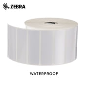 Zebra 3 x 1 in Thermal Transfer Polyester Labels Z-Ultimate 3000T Permanent Adhesive Shipping Labels - 1 in Core - 8 Rolls
