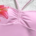 thumbnail image 4 of RMGVDSD Girls Tankini Swimsuits Two Piece Bathing Suits For Girls Floral Printed Swimwear Set Halter Neck Tops Bottoms Summer Beach Girls' Swimwear 10-11 Years, 4 of 8