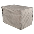 thumbnail image 3 of Housse de Cage pour Chien, Crochet Imperméable et Design Confortable Protection de Cage Universelle Anti-Poussière avec Sac de Rangement pour Protection Intérieure Extérieure Carreaux Marron, Noir, 3 of 8