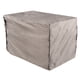 thumbnail image 1 of Funda protectora para jaula para perros, impermeable, a prueba de polvo, tela Oxford, funda para caseta para mascotas con bolsa de almacenamiento, cuadros marrones, 106,7x69x76cm/42x27,2x29,9 pulgada, 1 of 12