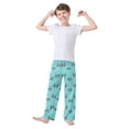 thumbnail image 3 of Wobogo Black Bulldog Long Pajama Pants Bottoms Soft Sleepwear with Pockets, 3 of 9