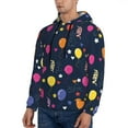thumbnail image 3 of Bingfone Colored Balloons Men'S Drawstring Hoodie Long Sleeve Pocket Sweatshirts-Medium, 3 of 9
