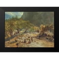 thumbnail image 2 of Bierstadt, Albert 18x14 Black Modern Framed Museum Art Print Titled - Mariposa Indian Encampment, Yosemite Valley, California, 2 of 5