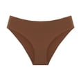 thumbnail image 1 of Gibobby Calzoncillos hipster Hot Girls Sexy Panty yoga Ropa interior de yoga Bikini String Tangas sin costuras Ropa interior Nylon sólido Seda de hielo(Chocolate, XL), 1 of 3