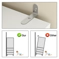 thumbnail image 6 of Richya Wooden Freestanding Wardrobe Closet Cabinet with 3 Drawers,Modern Wood Closet Storage Cabinet for Bedroom, 6 of 7