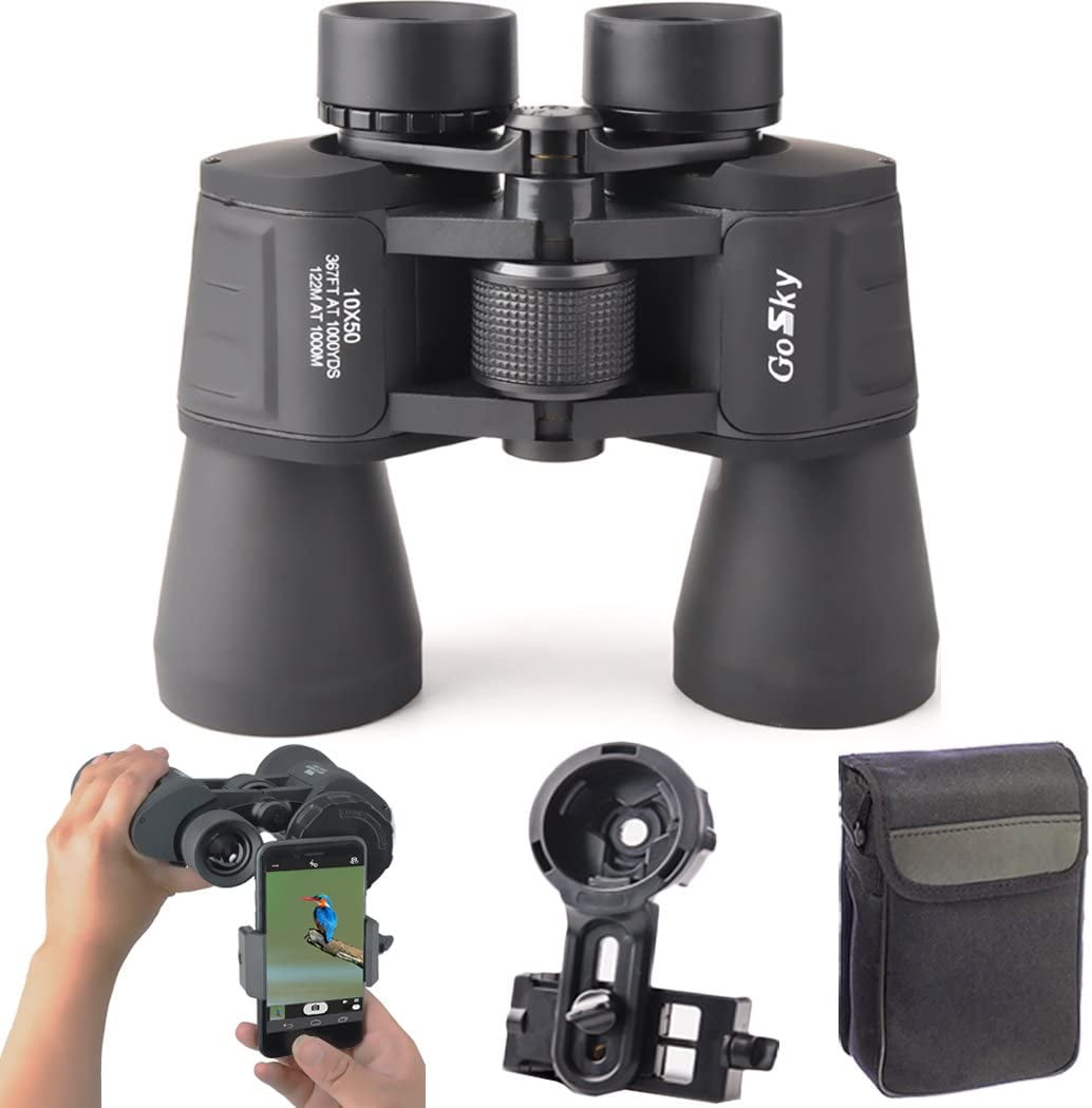10X 50 Binoculars Smartphone Adapter Kit for Adults and Kids for Bird