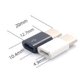 thumbnail image 4 of Cable de datos OTG de Android, convertidor tipo cabezal de conversión, Micro USB a USB-C, blanco y negro, 6 uds., 4 of 5