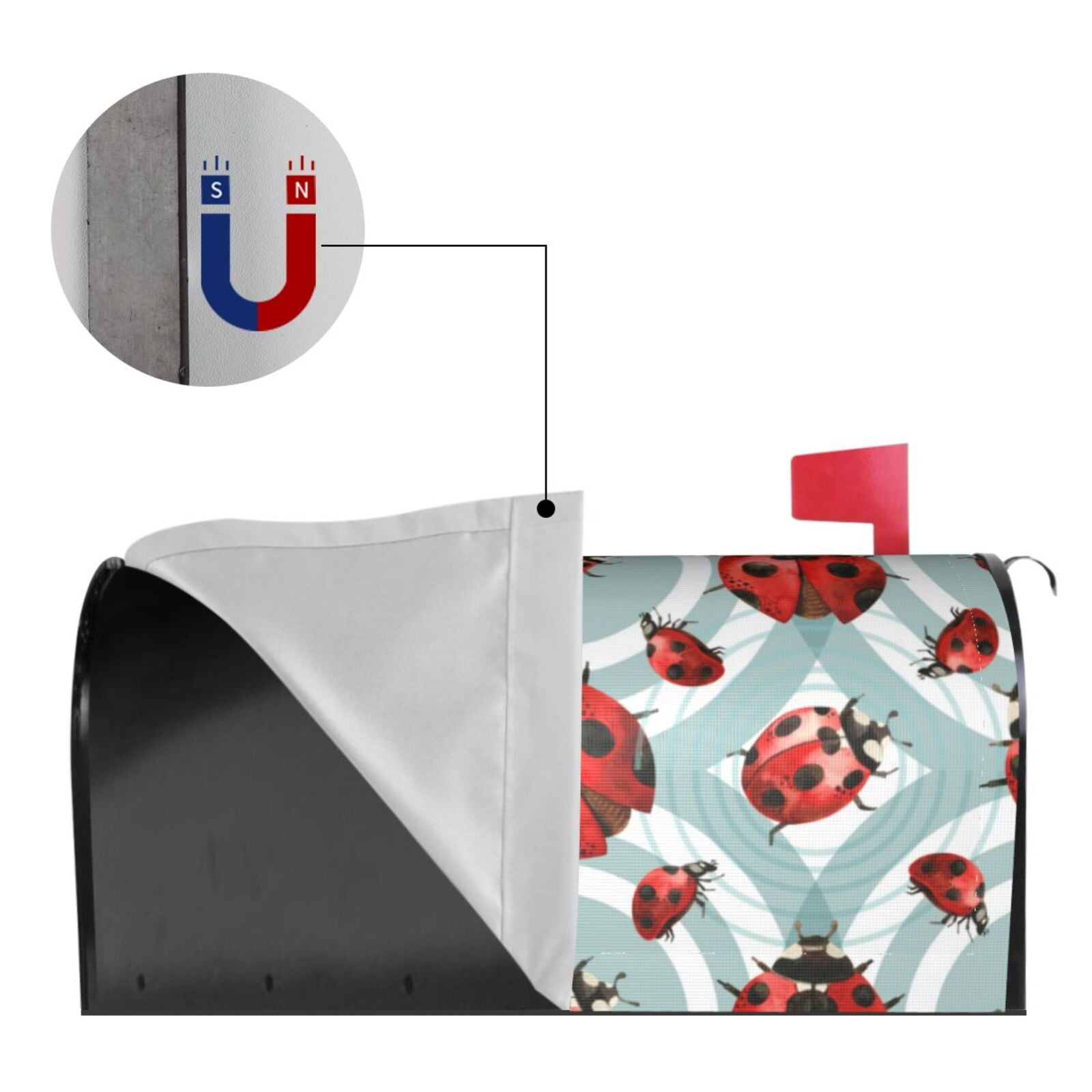 Kdxio Magnetic Mailbox Cover 21x18 in Mailbox Cover Outdoor Decoration Holiday Mailbox Covers for Home Garden Yard-21x18 in