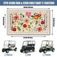thumbnail image 3 of 51" x 31" Universal Golf Cart Bench Seat Towel Cover, Soft Microfiber for EZGO RXV, Club Car DS, 3 of 8