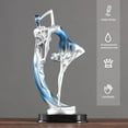 thumbnail image 4 of POINTERTECK VALINK Résine Danse Fille Statue Figurine Sculptures Décoratives Ornement de Table Maison, 4 of 6