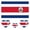A007- Costa Rica Team Face Tattoo, variant on 2026 Theme Face, Temporary Flag Tattoos, Sports Fan Face Decor, Country Flag Face for Soccer Match Viewing Parties, Game Night Fan Accessories, Multi Country Design, 1 Pack