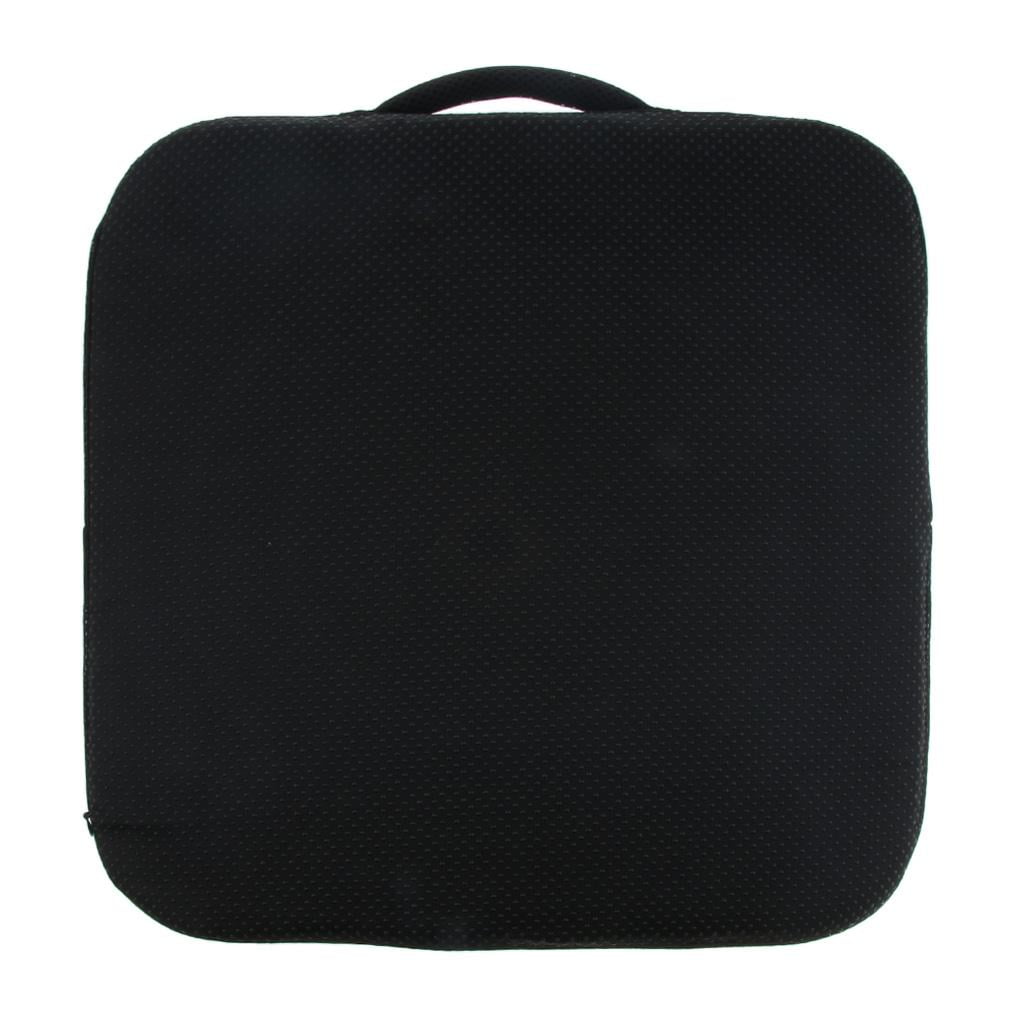 Coussin De Siège En Mousse à Mémoire De Forme 39x39x5 Cm - Housse Modal, Base Antidérapante - Pour Bureau, Voiture, Fauteuil Roulant - 5