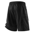 thumbnail image 4 of HOOMEUMY Men Shorts Stylish Comfy Summer Oversized Elastic Waist Baseball Hiking Short Pants with Pockets Black XXL, 4 of 6