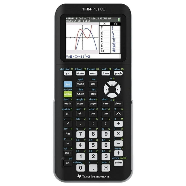 Texas Instruments ti-84 Plus Ce Color Graphing Calculator, Black