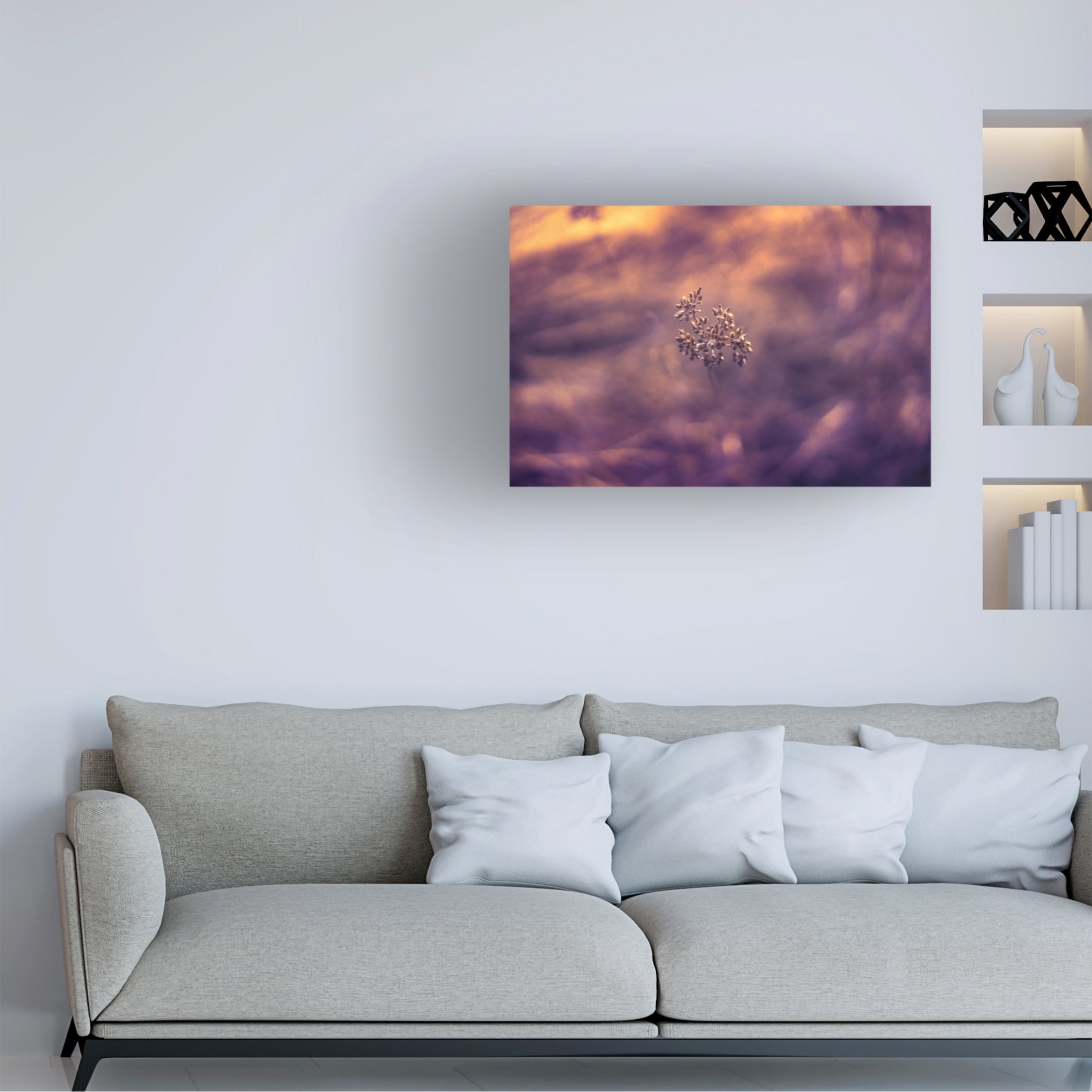 Canvas Wall Art - Ingo Menhard 'Violet Life' Wall Art for Living Room, Bedroom, or Office D?cor by Trademark Fine Art - 32 x 22 Inches