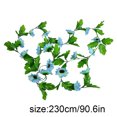 thumbnail image 2 of Worallymy Guirnalda de girasol artificial de 18 cabezas Simulación Flor Vid Colgante de pared Plástico Flor falsa Ratán Azul claro Worallymy JD735806073, 2 of 7