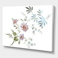 thumbnail image 4 of Pink and Blue Wildflowers I 8 in x 12 in Painting Canvas Art Print, by Designart, 4 of 4