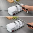 thumbnail image 3 of SHARPAL 198H Electric Knife Sharpener - 3 Stage Professional Knife Sharpening System with Diamond Wheels, Sharpening Double-Beveled Straight Edge and Serrated Knives, Quick Razor-Sharp, 3 of 6