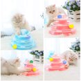 thumbnail image 5 of Juguetes para gatos 2 en 1, juguete de laberinto para gatos de 4 capas, juguete de pelota para juego de gatito y gato, juguete interactivo para gatos, 5 of 5