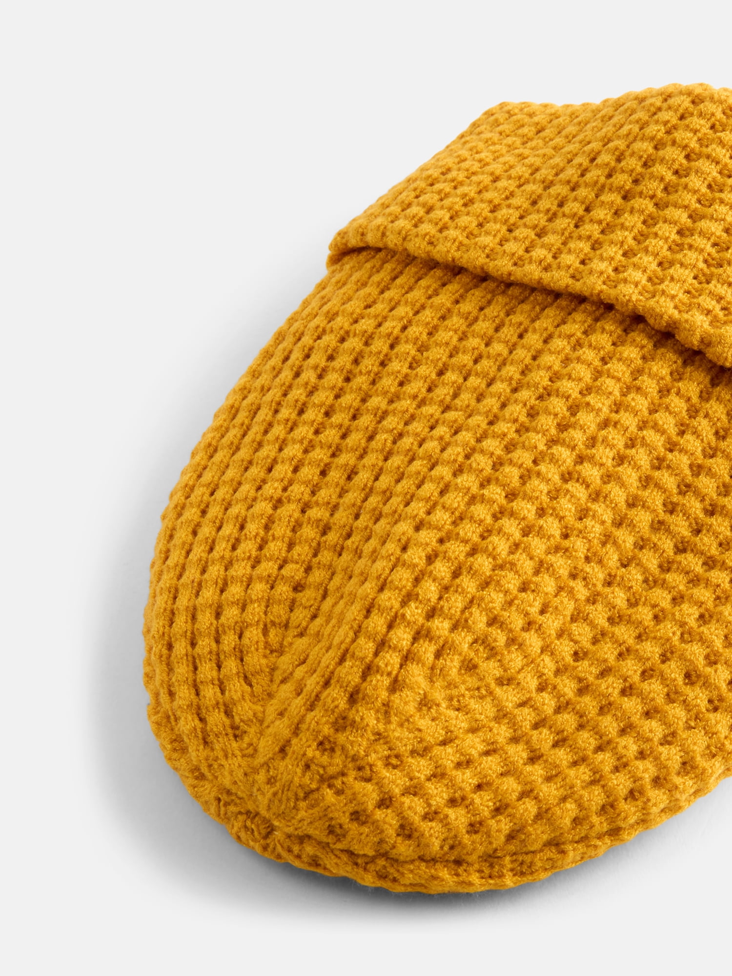 Halloween Women's Waffle Beanie Hat from Way To Celebrate, Mustard
