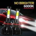 thumbnail image 2 of 8x 9005 9008 H11 LED Headlight Bulbs Kit Hi-Lo Beam 9006/9012 Fog Light Bulbs 6000K Brighter White, 2 of 15