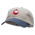thumbnail image 2 of Fishing Bobber Embroidered Pigment Dyed Wash Cap - Beige Navy OSFM, 2 of 5