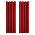 thumbnail image 2 of Isvgxsz Rod Pocket Blackout Curtains for Bedroom, Room Darkening Window Curtains for Living Room, Thermal Insulated Noise Reduction Solid Window Drapes, 2 Panels,39 Inch X 51 Inch, 2 of 8