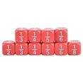 thumbnail image 1 of TISHITA 10x 4TH Grade Fraction Montessori Math Materials Educational Kids Math Toys Red, 1 of 7