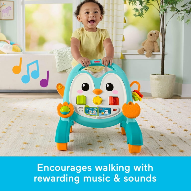 知育玩具 spring2 Fisher-Price 2-in-1 Musical Penguin Activity Walker, Baby to