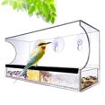 thumbnail image 2 of 2Pcs Window Birds Feeder, Outdoor Transparent Window Bird Feeder, 2 of 5