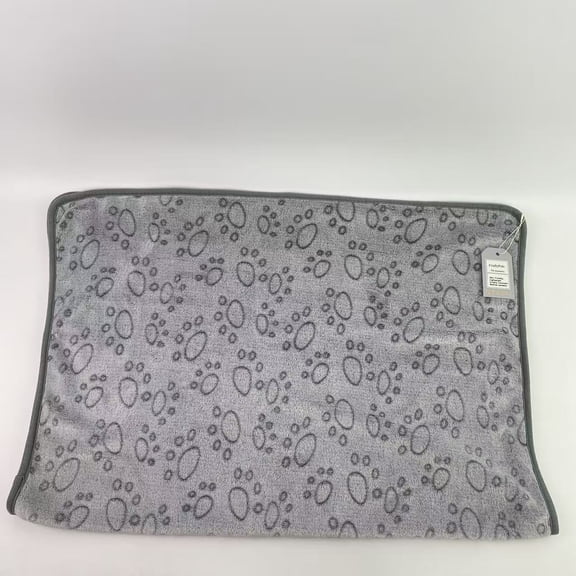 CraftyPals Pet Blanket - Washable pet blanket for sofa protection, soft plush reversible throwing furniture protector, 23 inches x 16 inches, gray