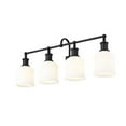 thumbnail image 1 of Z Lite 733-4V-MB 32 in. Bryant 4 Light Vanity Wall Light&44; Noir Mat, 1 of 1