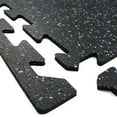 thumbnail image 5 of FlooringInc Eco-Lock Rubber Tile ¼" Thick, 24” x 24”, 8 tile pack, 29.36 Sq/Ft, Black, 5 of 6
