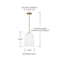 thumbnail image 4 of Capital Lighting 348811BN Lawson 9" Wide Mini Pendant - Nickel, 4 of 7