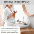 thumbnail image 2 of Funda de lavabo de baño Maplefield de silicona resistente al calor, gris, 2 of 7