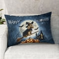 thumbnail image 2 of Happy Halloween Cocker Spaniel Witch Pumpkins Bats Quilt Pillowcase Cockers Dog Lover Gifts Throw Pillow Cover Bed Home Decor - 13012, 2 of 5
