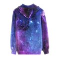 thumbnail image 4 of Renewold Galaxy Full Zip Hoodie Fall Spring Cardigan with Drawstring Leisure Athletic Cricket Sweatshirt Round Neck Sportswear Jackets for Women Size L, 4 of 6