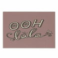 thumbnail image 1 of Ooh La La Cutting Board, Floral Vintage Layout with Typography Feminine and Styling, Decorative Tempered Glass Cutting and Serving Board, in 3 Sizes, by Ambesonne, 1 of 2