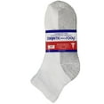 thumbnail image 2 of 6 Pairs Diabetic Ankle Socks Reinforced Heel and Toe Non-Binding Cushion Socks for Men and Women White/Grey Sole 9-11 Debra Weitzner, 2 of 3