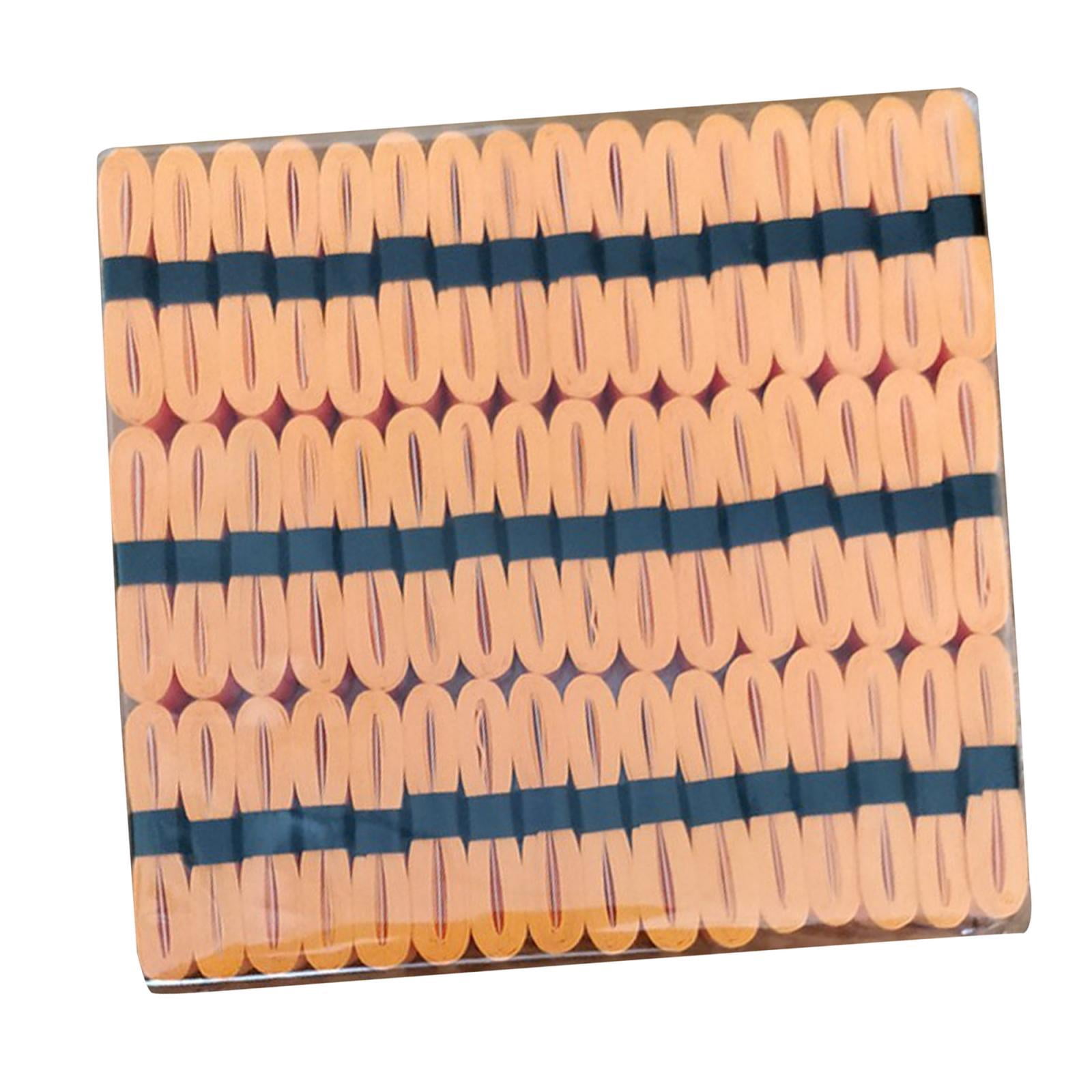48Pcs Tennis Racket Grip Tape Badminton Squash Racquet Grip Handle Grip Band for orange