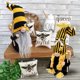 thumbnail image 3 of Bumblebee Gnome hecho a mano relleno sueco miel abeja Gonk Gnomos brillar Electrónica, 3 of 3