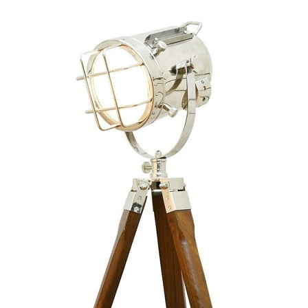 Nautical Modern Floor Lamp Spotlight Wooden Tripod lamp Vintage Living room Bedroom lamp Home Decor