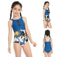 thumbnail image 2 of LRen Swimsuit for Girls 12-14 One Piece Ruffles Beach Swimwear for Girls Cute Funny Summer Tankini Set Girls Beach Swimwear Swimming Bikini Set for, 2 of 3