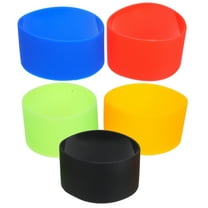 AURARMLET 5pcs Silicone Coffee Cup Sleeves Assorted Colors for Hot Beverage Cups Daily Use