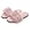 Pink, variant on Faux Fur Slippers For Women Bride Wedding House Outdoor Fuzzy Slippers