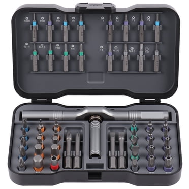 50 in 1 Magnetic Screwdriver Set, Multi Bit Magnetic Drive with Ratchet Handle, DIY Ratchet Screwdriver Set, Portable Repair Tool Kit for Furniture, Computer, Bicycle