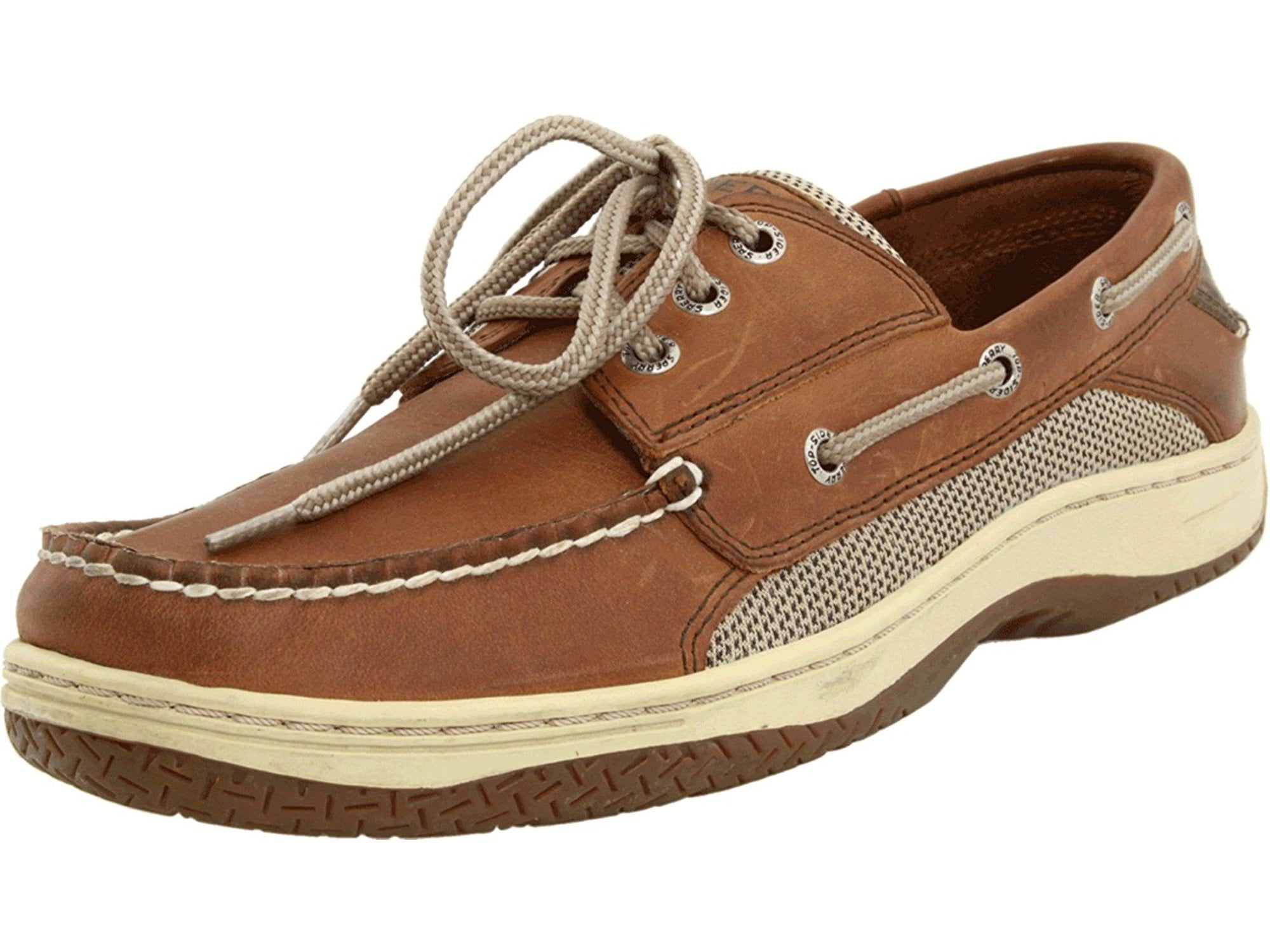sperry men's leather boat shoes
