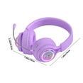 thumbnail image 3 of Hybrid Active Noise Cancelling Headphones, Wireless Over Ear Bluetooth Headphones with Microphone, 70H Playtime, Foldable Headphone with HiFi Audio, Deep Bass for Home Travel Office, 3 of 8
